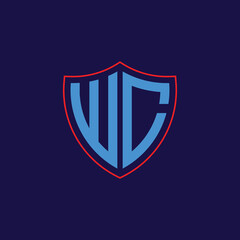 Corporate Shield Logo with Letter Combination