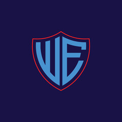 Corporate Shield Logo with Letter Combination