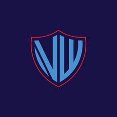 Corporate Shield Logo with Letter Combination