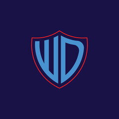 Corporate Shield Logo with Letter Combination