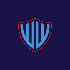 Corporate Shield Logo with Letter Combination