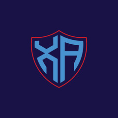 Corporate Shield Logo with Letter Combination