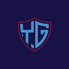 Corporate Shield Logo with Letter Combination