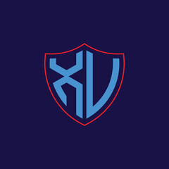 Corporate Shield Logo with Letter Combination