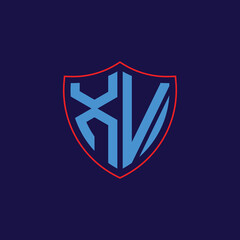 Corporate Shield Logo with Letter Combination