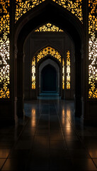Fototapeta premium eid mubarak and Hajj holiday