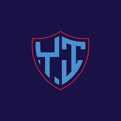 Corporate Shield Logo with Letter Combination