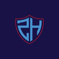 Corporate Shield Logo with Letter Combination