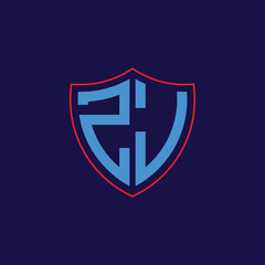 Corporate Shield Logo with Letter Combination