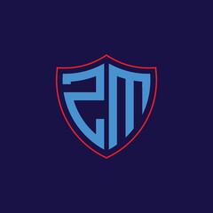 Corporate Shield Logo with Letter Combination