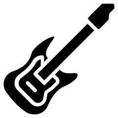 electric guitar vector icon