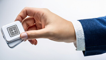 003-059-210-RFID tagging for tracking medical equipment.. isolate with white background 68721