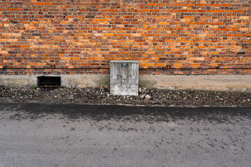 Ciemna siatka ogrodzeniowa – przezroczyste zarysy drzew   © Kacper