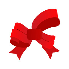 Elegant Red Ribbon Isolated On Black Backdrop Design Element For Festive Greetings