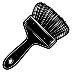 Wide Paint Brush Illustration Tool For Painting Projects Artwork Element