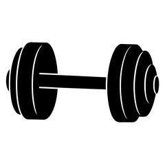 Black Dumbbell Weight Lifting Equipment For Exercise And Strength Training