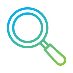 A magnifying glass for searching or exploring content.