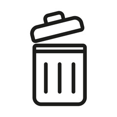 A trash bin icon for deleting or removing files.