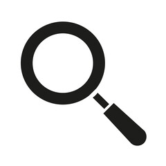 A magnifying glass for searching or exploring content.