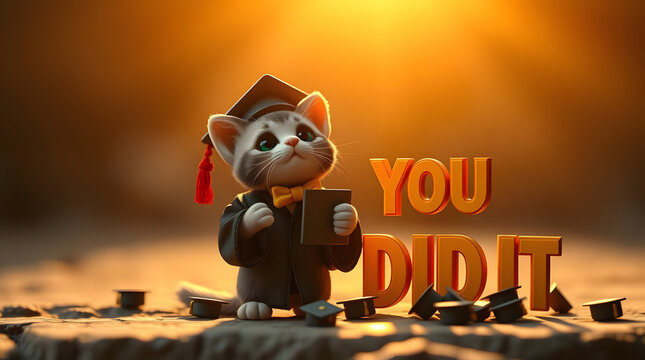 Congratulations card you did it