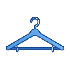 Clothes Hanger on Closet Bar Icon Design