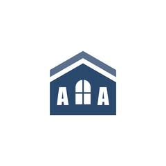 Modern Home Improvement Logo Design with Roof Icon