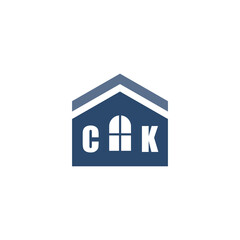 Modern Home Improvement Logo Design with Roof Icon