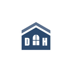 Modern Home Improvement Logo Design with Roof Icon
