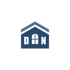 Modern Home Improvement Logo Design with Roof Icon