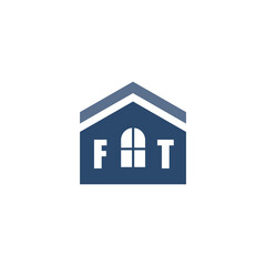 Modern Home Improvement Logo Design with Roof Icon