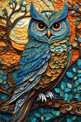 Obraz premium owl on tree