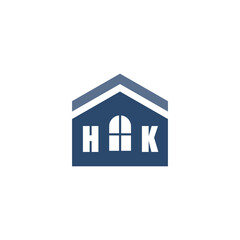 Modern Home Improvement Logo Design with Roof Icon