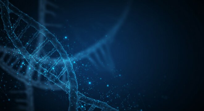 A clean, modern, and futuristic science-themed background with abstract elements like molecules, atoms, and data lines in cool neon tones. No text, no logos just a sleek, professional design. - Powered by Adobe