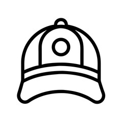 Baseball Cap with Circular Emblem Icon Design