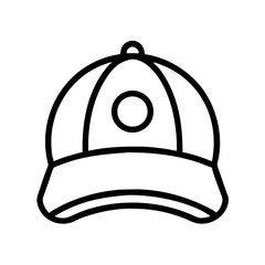 Baseball Cap with Circular Emblem Icon Design