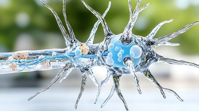 Cross Sectional View of Peripheral Nerve Showing Endoneurium and Nerve Structure