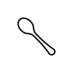 Spoon icon symbolizes dining simplicity, essential tableware, and daily use in meals and kitchen prep.