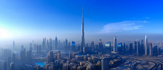 Obraz premium Panoramic view of skyline 