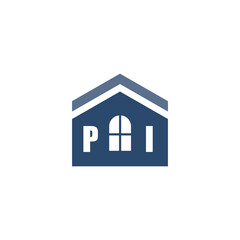Modern Home Improvement Logo Design with Roof Icon