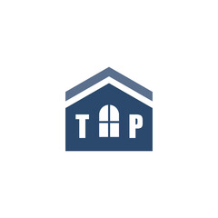 Modern Home Improvement Logo Design with Roof Icon