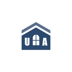 Modern Home Improvement Logo Design with Roof Icon