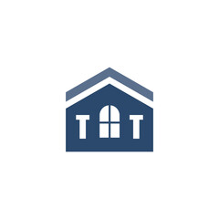 Modern Home Improvement Logo Design with Roof Icon