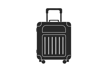 luggage bag silhouette vector illustration