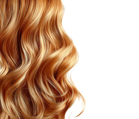 Naklejka premium Beautiful Flowing Golden Blonde Hair with Soft Waves and Shine