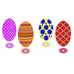 vector illustration Happy Easter. bunny ears and eggs. suitable for Banner and Poster Templates
