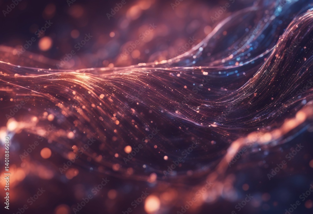Poster wave background digital cyberspace particles illustration structure graphic geometric web cyber vect