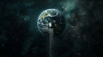 Planeta Tierra perdiendo agua