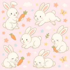 cute rabbit patttern
