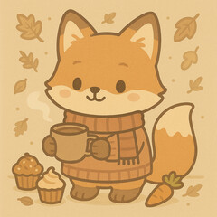 fox with syal
