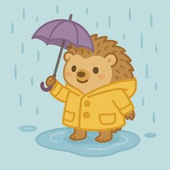 hedgehog raincoat